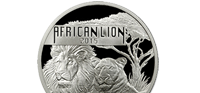 Zilveren munt uit Burundi de Afrikaanse Leeuw toegevoegd
